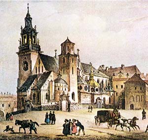 the Wawel Cathedral in the 19th century