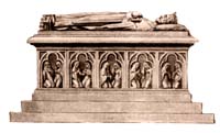 sarcophagus of King Vladislav I the Short in the Wawel Cathedral of Krakow