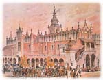 Cloth Hall on the central square of Krakow